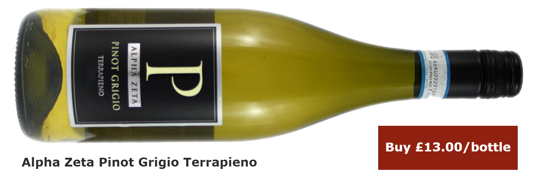 Buy Alpha Zeta Pinot Grigio Terrapieno £13.00/bottle